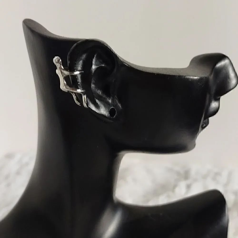 Silver Hold On Ear Cuff